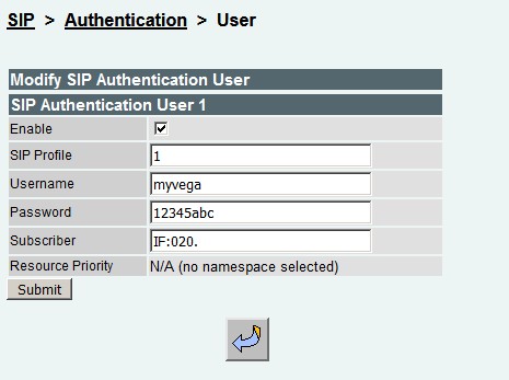 Vega-SIP-Authentication-User