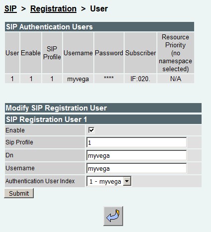Vega-SIP-Registration-User
