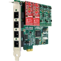 A400 Analog Card - 4 Ports FXO/FXS PCI Express Card 